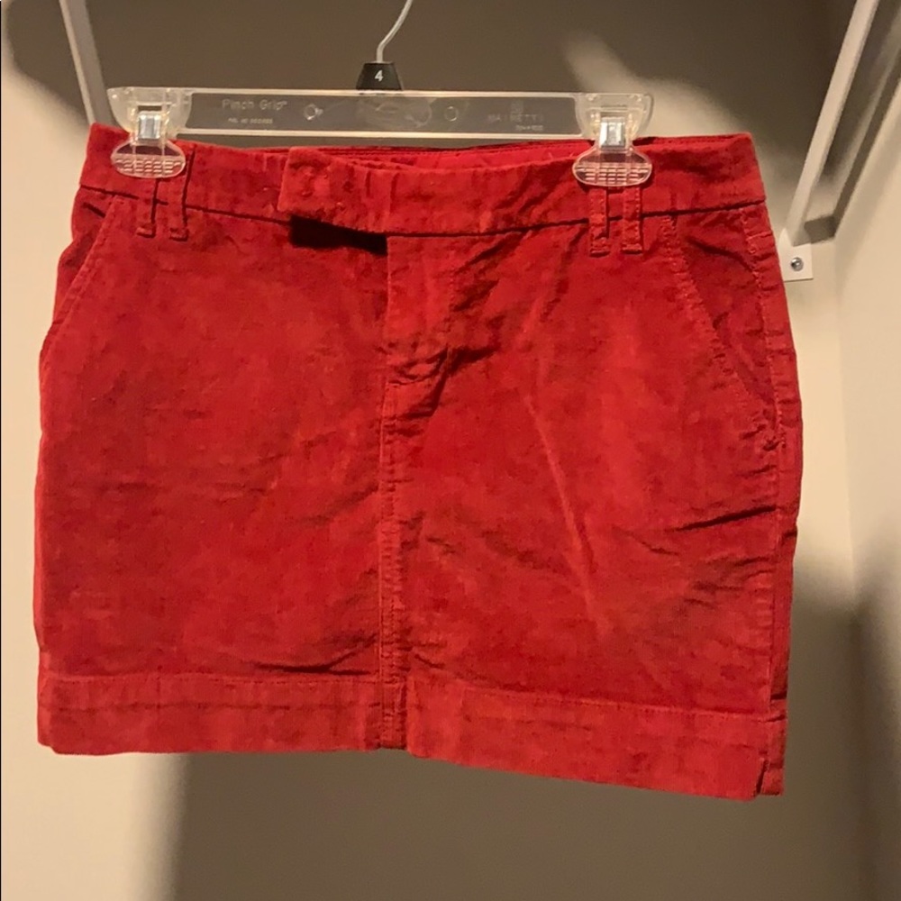 GAP. Corduroy mini skirt. Red. Size 1